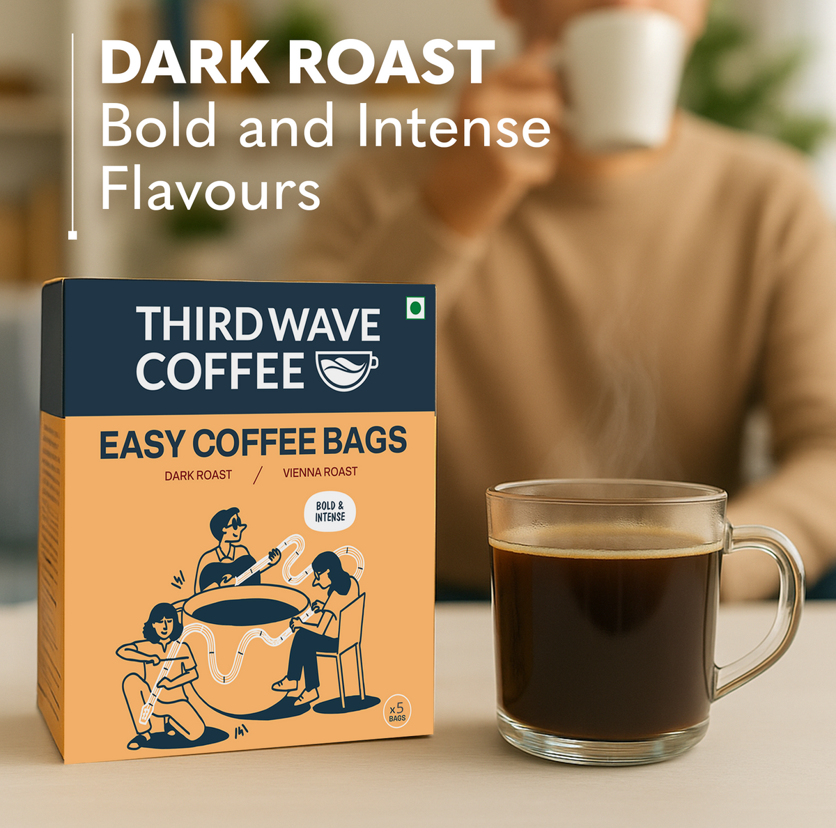 Vienna Roast Easy Coffee Bags (Box of 5)